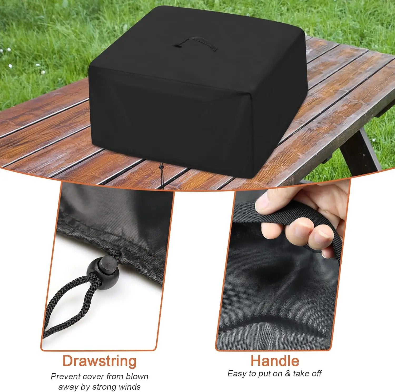 Gas Grills Cover for Flame King - YSNHT500 RV Or Trailer Mounted BBQ, Portable Motorhome Gas Grill Covers, Waterproof Outdoor Natural Gas Grills Cover-15 D x 20" W x 7.5" H by GreenHaven Gardens