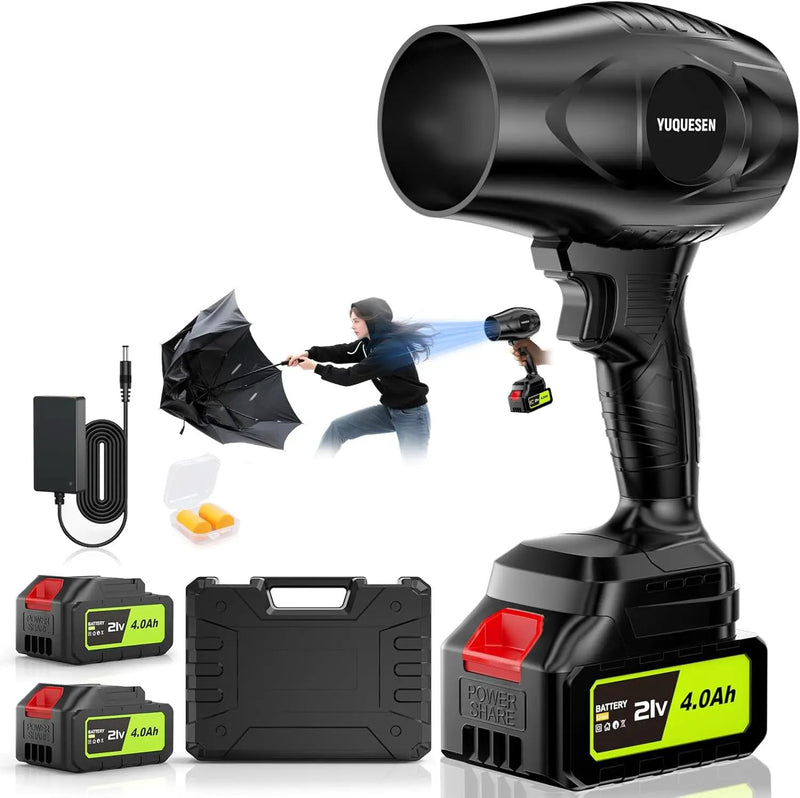 Cordless Leaf Blower 990,000 RPM - 21V Electric Leaf Blower with 4.0Ah Battery & Charger - Ultra Lightweight Handheld Blower for Patio, Garden, Driveway by GreenHaven Gardens
