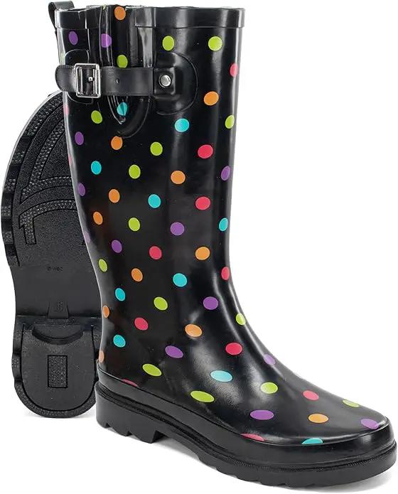 Western Chief Women's Tall Waterproof Rain Boot Outdoor Garden Shoes by GreenHaven Gardens