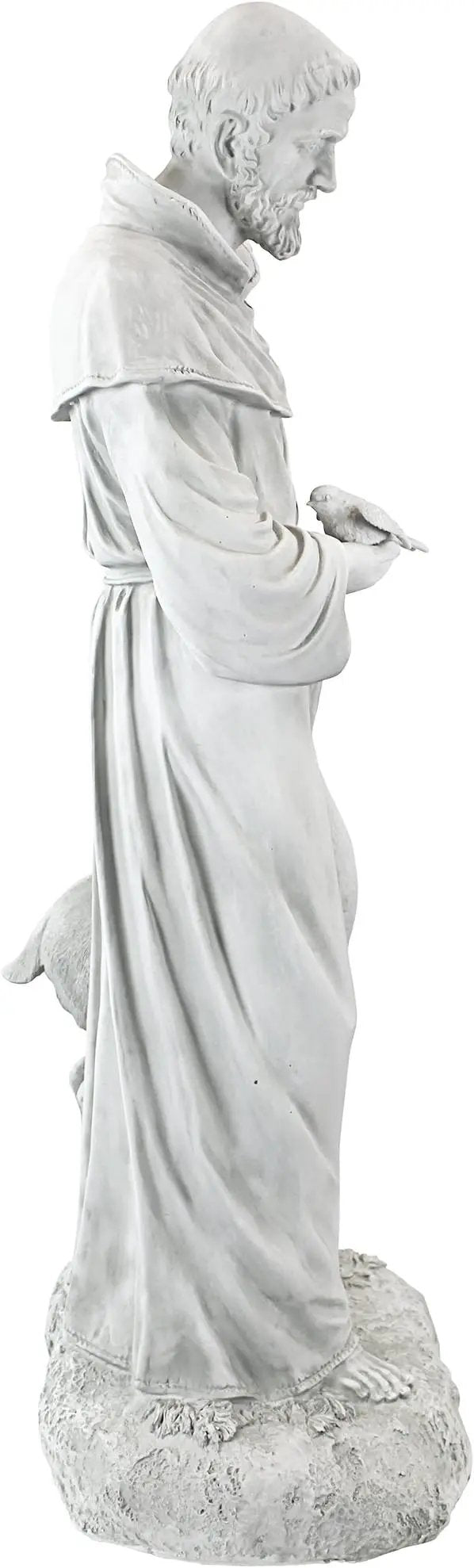 Design Toscano Francis of Assisi, Patron of Animals Religious Garden Decor Statue, 37 inches Tall, Cast Stone Resin, Antique Stone Finish by GreenHaven Gardens