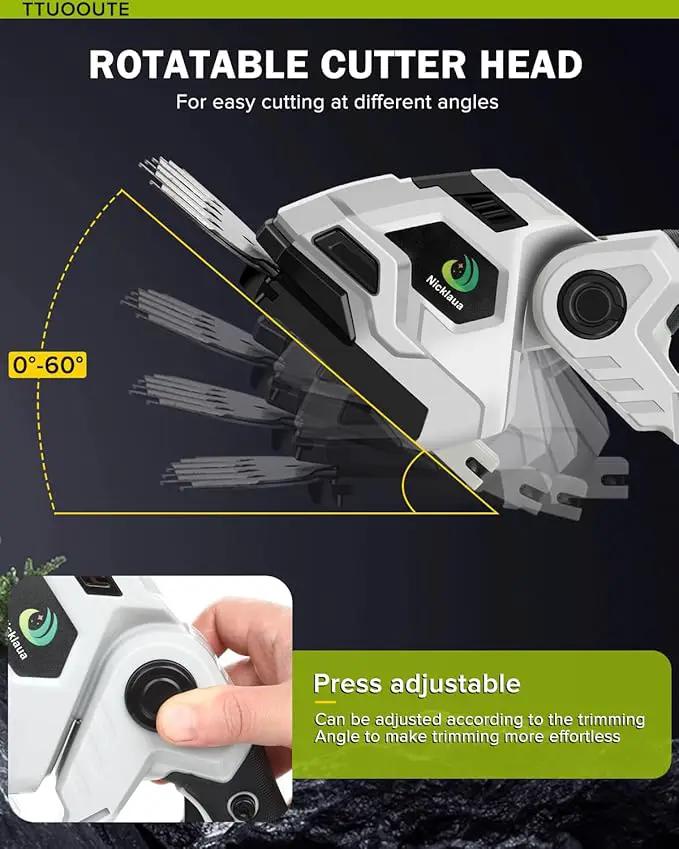 Cordless Hedge Trimmer,2 in 1 Cordless Grass Shear & Hedge Shear/Shrubbery Trimmer with Dual-Action Blade Cutting Capacity,Hedge Shear with 2 PCS Rechargeable Battery and Charger for Garden,Lawn by GreenHaven Gardens