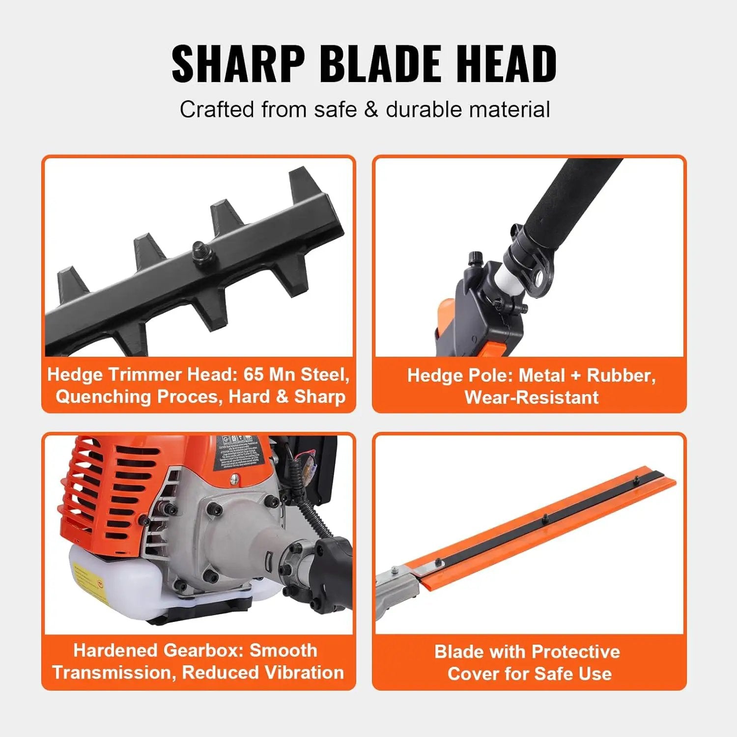 VEVOR 5-in-1 26cc 2 Cycle Gas Powered Dual Sided Hedge Trimmer, Weed Eater, String Trimmer, Edger, Pole Saw Chainsaw Pruner with EPA, CE and EMC Certification by GreenHaven Gardens