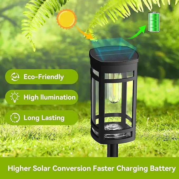 Solar Lights Outdoor Waterproof for Garden Pathway Walkway Driveway Yard Lawn Decorative Landscape Lighting. (Cool White Light, 1) by GreenHaven Gardens