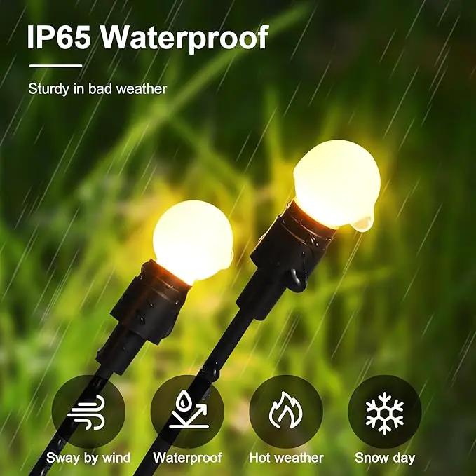 Solar Lights Outdoor Decoration, Waterproof Xmas Outdoor Lights Decor for Yard, Patio, Garden, and Front Porch, 60 LEDs Swing with The Wind (6 Pack, Warm White) by GreenHaven Gardens