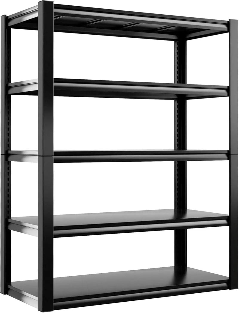 REIBII 2500LBS Garage Shelving 72" H Storage Shelves 39.8" W Metal Shelving Adjustable Garage Storage Shelves 5 Tier Heavy Duty Shelf for Basement Pantry Kitchen Warehouse by GreenHaven Gardens
