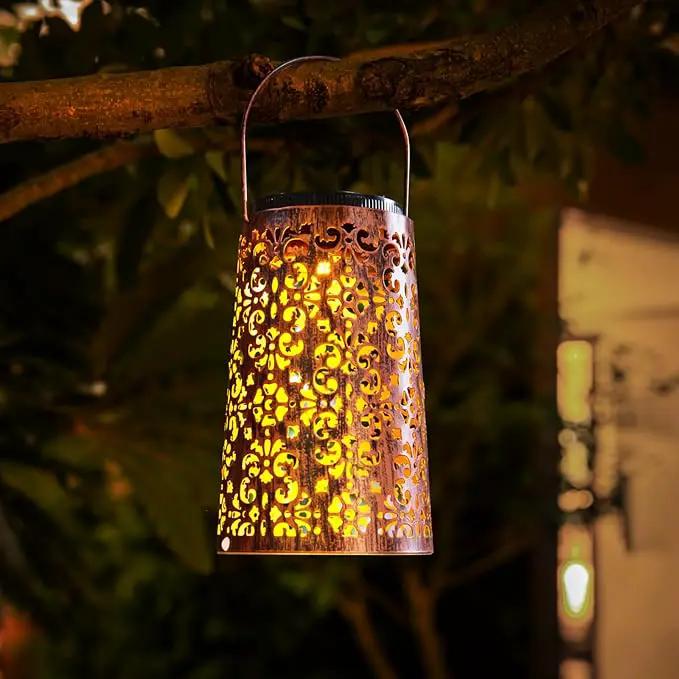 Classic Retro Solar Decorative Outdoor Lanterns for Garden, Porch, Pathway, Deck, Pool, and Balcony Decoration, Waterproof Hanging Solar LED Lights ,Warm and Cool Light as Gifts for Elders by GreenHaven Gardens