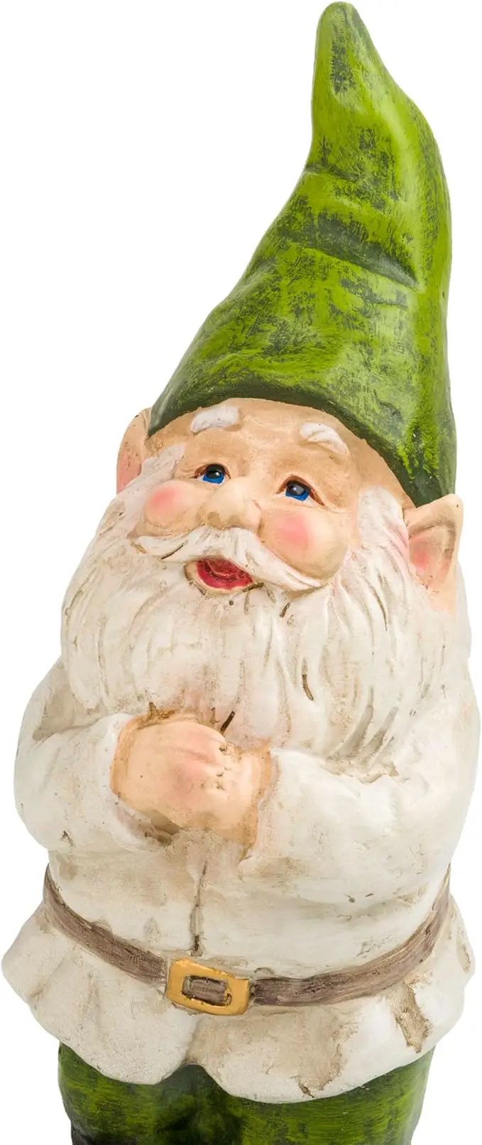 Alpine Corporation 12" Tall Outdoor Garden Gnome Folding Hands Yard Statue Decoration by GreenHaven Gardens