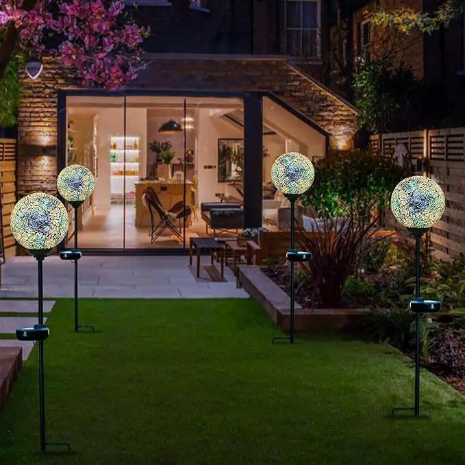 VCUTEKA Mosaic Solar Light, Solar Garden Decorative Lights Outdoor Waterproof LED Pathway Stake Light for Landscape Patio Yard Deck Walkway Decoration, 2 Pack by GreenHaven Gardens