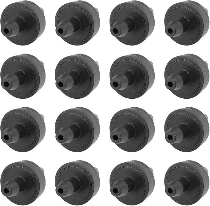 METALLIXITY Pressure Compensating Dripper, (2.6 Gallon Per Hour) 50Pcs, Plastic Irrigation Drip Emitters - for Watering Garden Lawn Plants, Black by GreenHaven Gardens