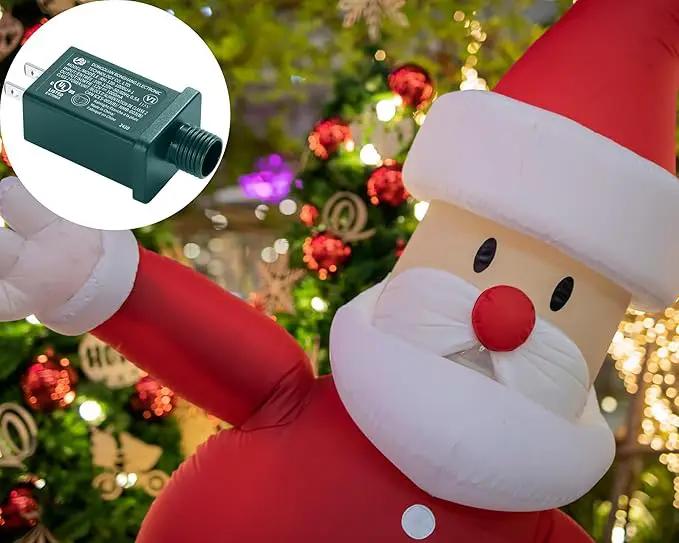 Replacement Yard Inflatable Adapter Power Supply Adaptor - 12V 1.0A 2Pcs - Inflatable Plug Replacement Class 2 Power Supply - Green - for Christmas Tree Light/Thanksgiving Yard Blow Up Decorations by GreenHaven Gardens