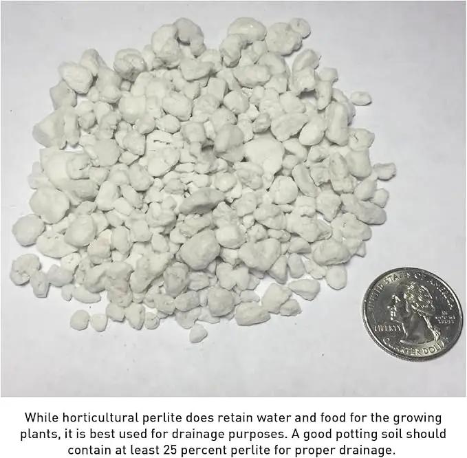 Norcal Perlite Horticultural Organic Certified Premium Screened Coarse – Garden Indoor Outdoor Plants – Soil Additive Better Aeration and Drainage - 4 Cubic Feet (103 Quarts) 1 Bag