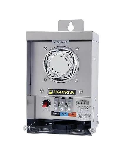 75 Watt Low Voltage Outdoor Landscape Lighting Transformer 120V AC to (12V-15V AC) Multi-Tap by Outdoor Solar Outlet