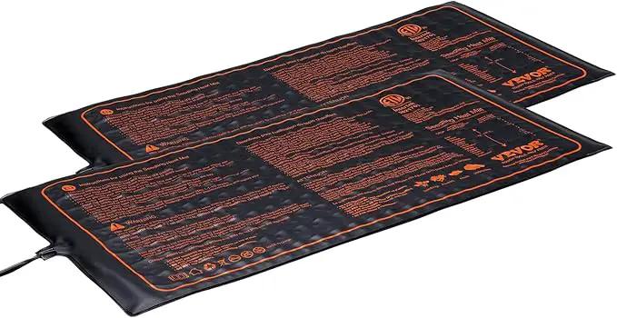 VEVOR 2 Pack Seedling Heat Mat 10"x 20.75", MET-Certified Warm Hydroponic Plant Heating Pad for Seed Starting, Waterproof Heating Mats for Germination, Indoor Gardening Tested toStandards by GreenHaven Gardens