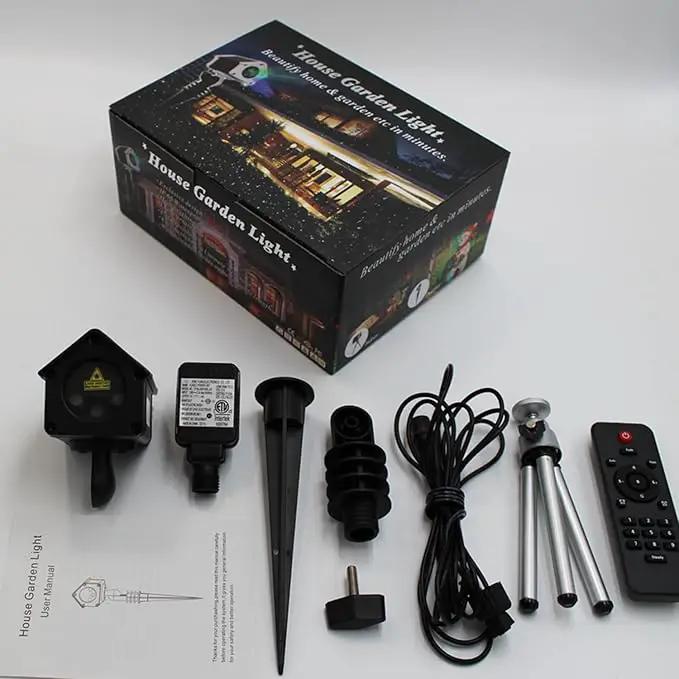 LedMall Mini House RGB Firefly with 32 Patterns Garden Laser Lights Projector by GreenHaven Gardens
