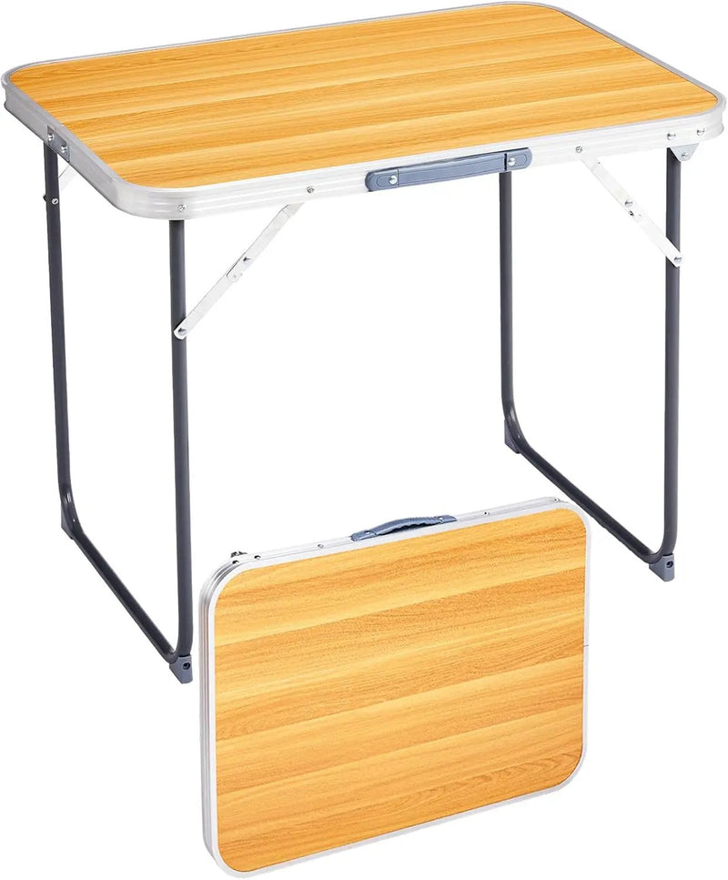 Outvita 2.3ft Portable Folding Camping Table, Outdoor Waterproof Picnic Table, Aluminum Lightweight Suitcase Foldable Table for Picnic BBQ Beach Dining by GreenHaven Gardens