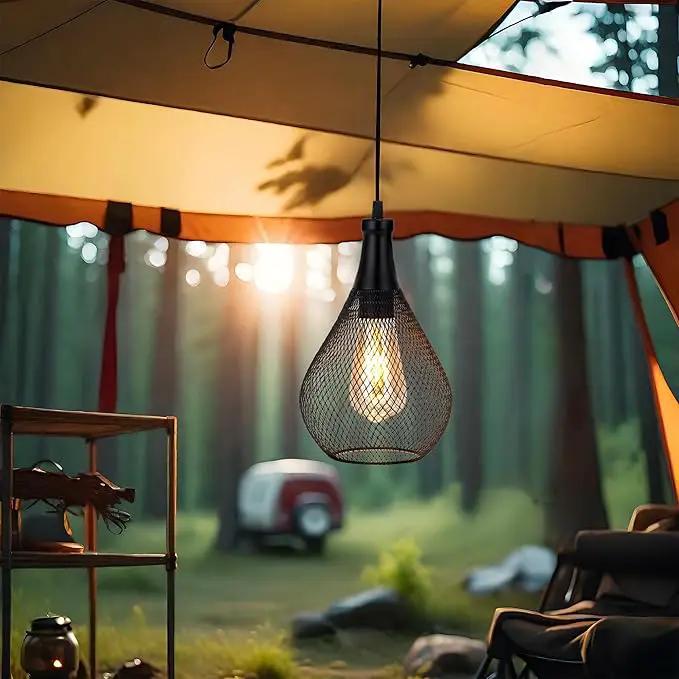 JHY DESIGN Hanging Lamp Battery Operated Cordless Hanging Light Great for Parties Patio Events for Indoors Outdoors(Teardrop Shape) by GreenHaven Gardens