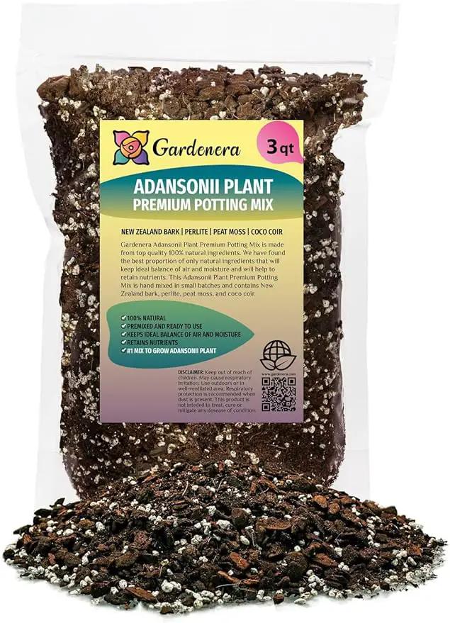 Monstera Adansonii Growing Medium - Enhance Aeration, Drainage & Nutrient Delivery - 3 Quart by GreenHaven Gardens