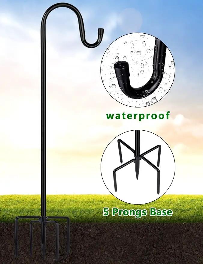 Ottsuls Shepherd-Hooks Adjustable for Bird-Feeder Lantern Plant-Hook Garden-Stake - Plant Stand Hanger for Outdoor Flower Basket, Bird Feeder Hanger Weddings Decor by GreenHaven Gardens