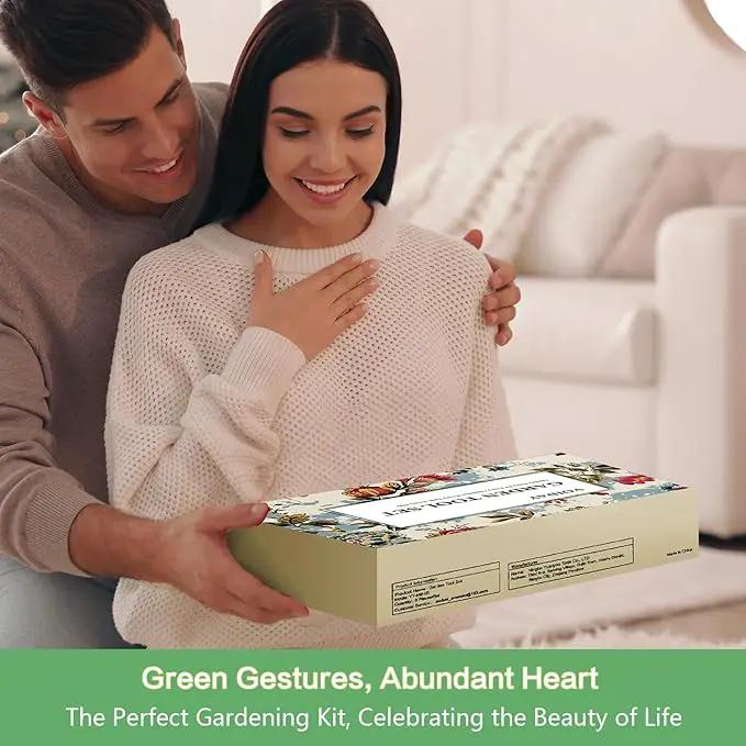 Gardening Tools of 9 Pieces | Stainless Steel Heavy-Duty Gardening Hand Tools with a Delicate and Durable Storage Bag and Anti-Slip Rubber Gloves | Garden Tools Make Ideal Gardening Gifts for Women by GreenHaven Gardens