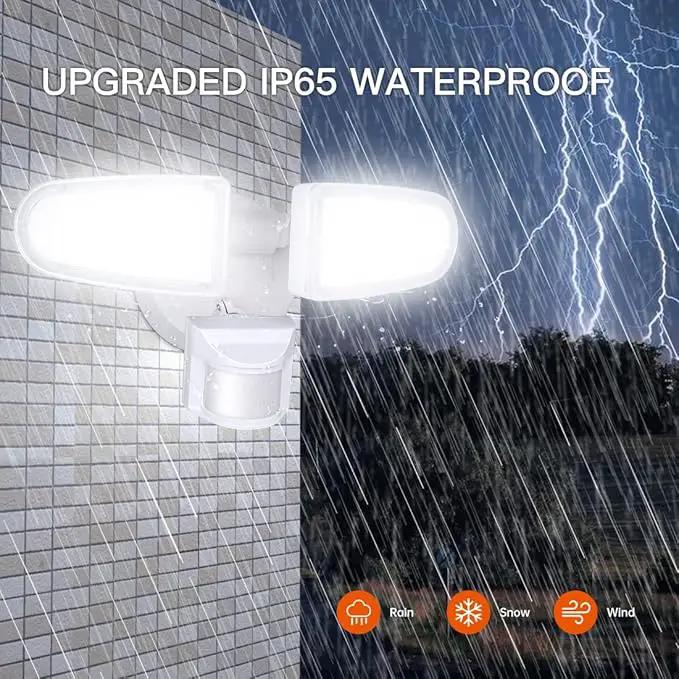 JJC 3700LM 32W LED Security Lights Motion Sensor Flood Light, LED Motion Sensor Outdoor Lights Fixture, Waterproof IP65,5700K Super Bright Motion Detector Lights for Garage, Porch (Not Solar Powered) by GreenHaven Gardens