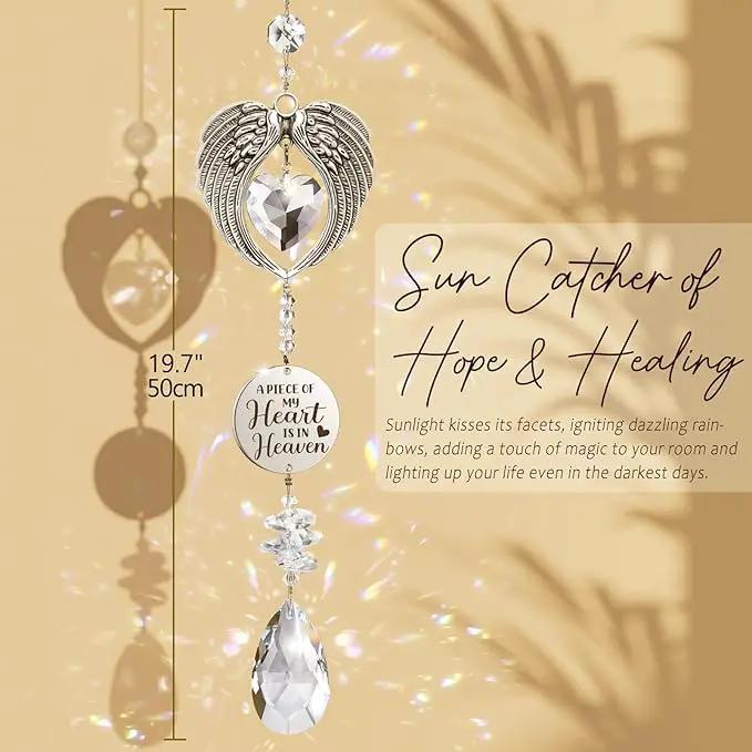 Sympathy Gifts for Loss of Loved One Mom Dad Daughter Son, Unique Memorial Gifts Crystal Suncatcher Bereavement Gift Idea - Grief Condolence Sorry for Your Loss Funeral, Miscarriage Gifts for Mothers by GreenHaven Gardens