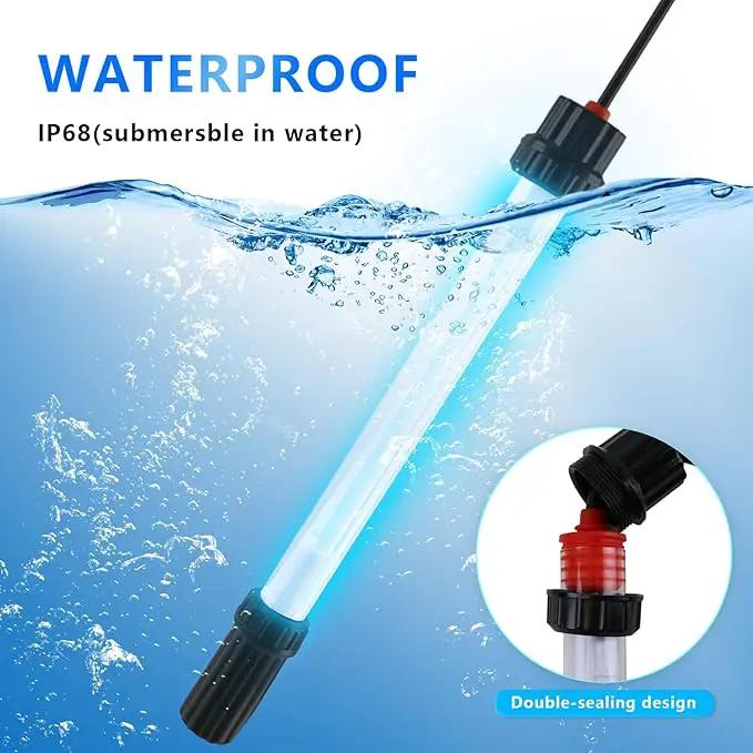 32W Aquarium UV Light for 100-2000 Gallon, UV Pond Water Clarifier for Koi Pond, Swimming Pool, Spa, Large Fish Tank, Cold Plunge UV Light for Pond Algae Control by GreenHaven Gardens