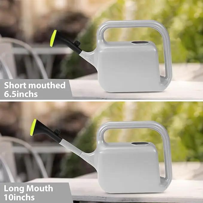 Outdoor Watering Can for Plants Indoor Watering Can for Houseplants 3/4 Gallon 3L (Grey) by GreenHaven Gardens