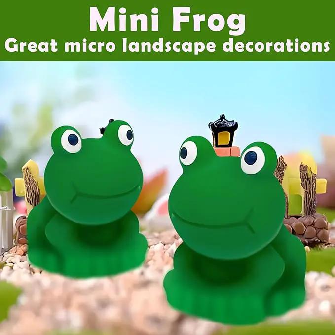 80Pcs Mini Frogs Resin Tiny Frogs Miniature Decoration Figurines Ducks Dollhouse Garden Decor Plastic Mini Animals Micro Landscape Ornament Cake DIY Craft by GreenHaven Gardens