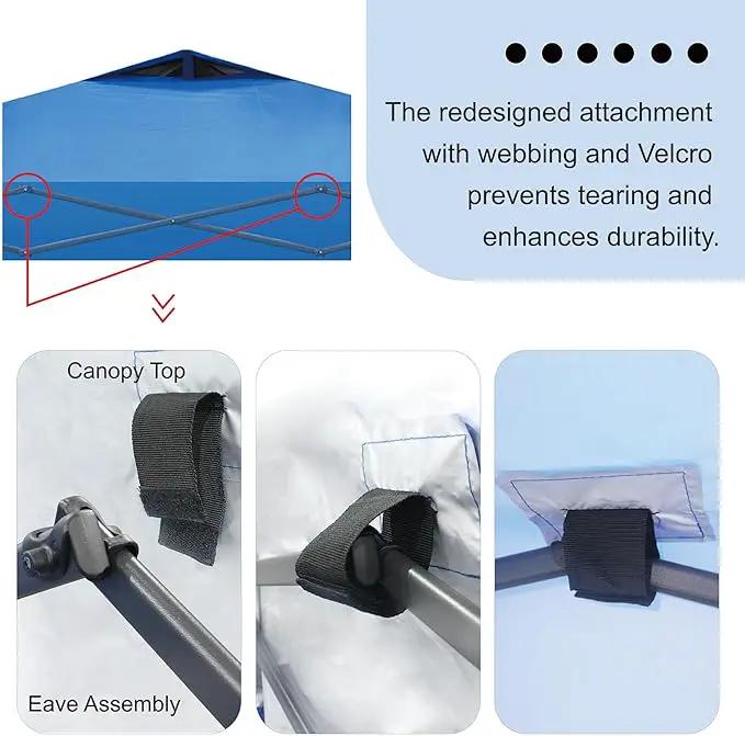 CROWN SHADES 10x10 Pop Up Canopy Tent - Patented Center Lock One Push Instant Outdoor Canopy Beach Tent with STO-N-Go Bag 8 Stakes & 4 Sand Bags，Grid Grey by GreenHaven Gardens