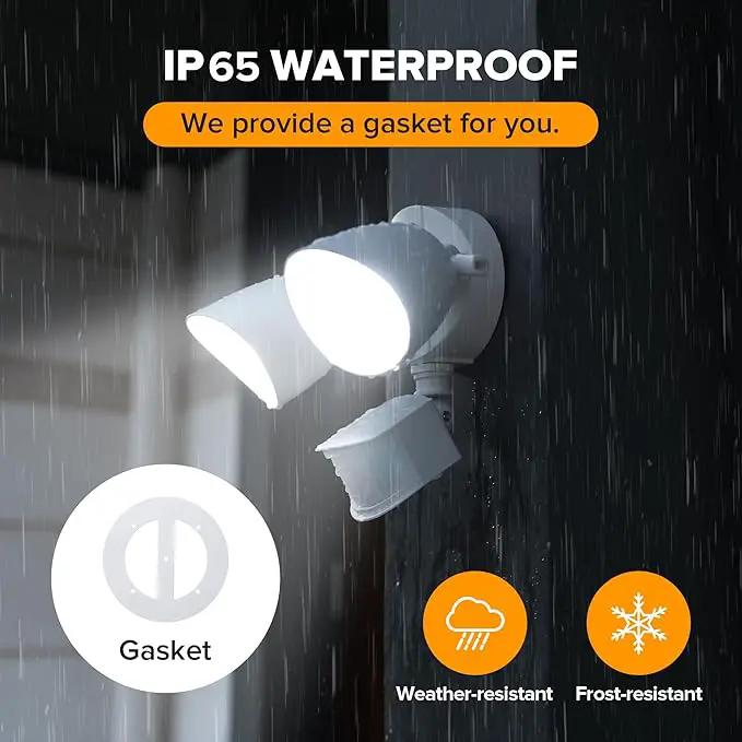 UME 2 Pack 32W 3500 Lumen LED Security Lights Motion Sensor Light Outdoor, 5000K Daylight, IP65 Waterproof, Dusk to Dawn, Motion Detector Flood Light for Garage, Yard, Porch-White by GreenHaven Gardens