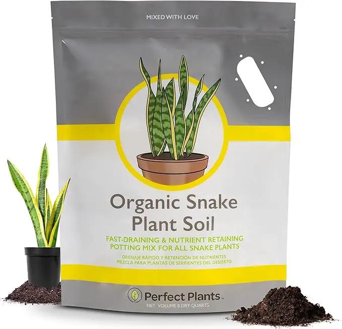 Perfect Plants Organic Snake Plant Soil in 8qt. Bag | Coco Coir Based Potting Mix Snake Plant Varieties by GreenHaven Gardens