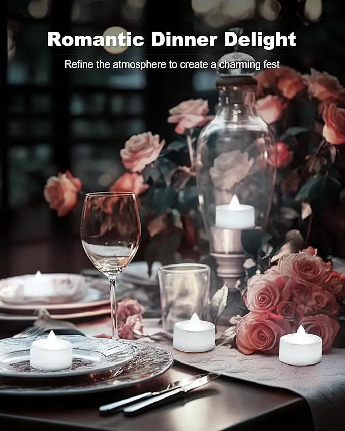BEICHI Flameless Candles, 12Pack Battery Operated Candles, LED Tea Lights Candles Battery Operated, Flickering Fake Candles for Wedding Halloween Christmas Diwali- Pure White Light by GreenHaven Gardens