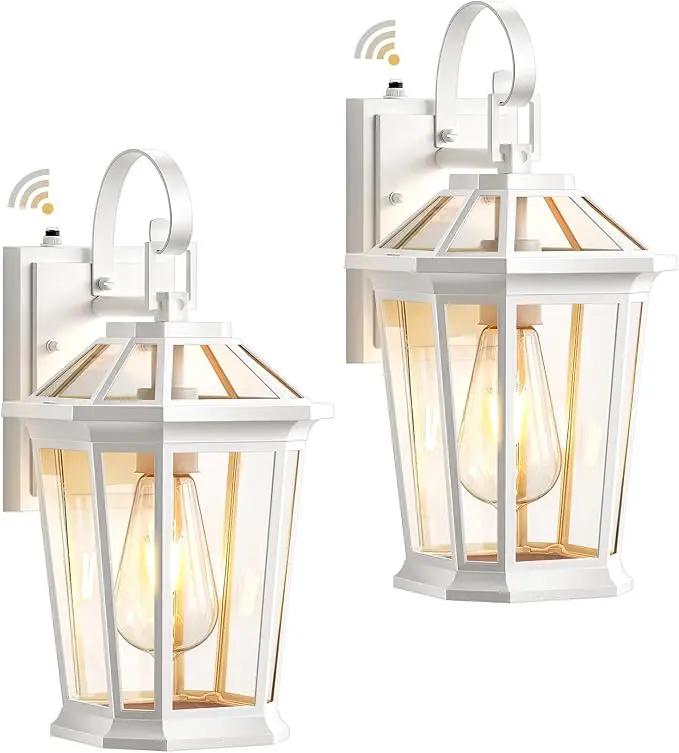 VIANIS 2 Pack Outdoor Wall Lights, Dusk to Dawn Exterior Light Fixture for House, 100% Anti-Rust Aluminum Waterproof Porch Light Outside Wall Lights, White Outdoor Wall Sconce Lanterns for Garage by GreenHaven Gardens
