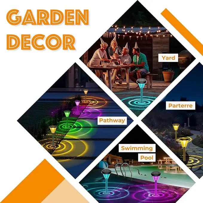 6 Pack, Landscape Lighting for Yard and Walkway, Garden Decor for Outside Patio Porch, Warm White, Black, GD006 by GreenHaven Gardens