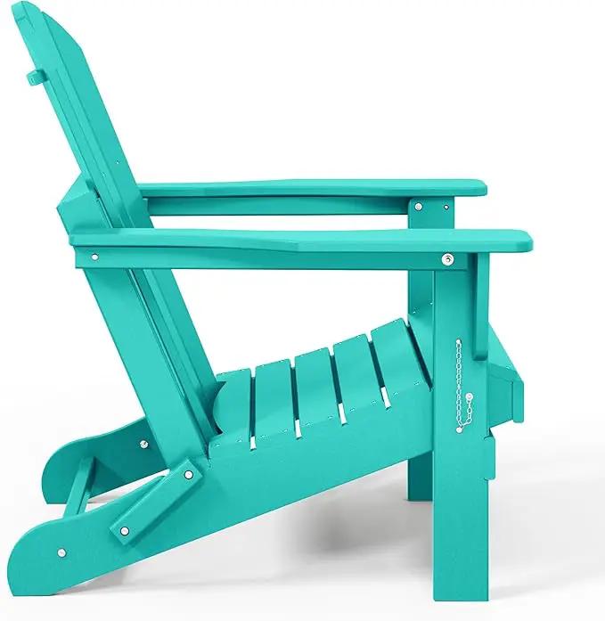 Westin Outdoors Laguna WO Home Furniture Adirondack Chair 2 PCS Set Outdoor Folding Patio Chair for Bon Fire Pit Garden Lawn Backyard Lounging Relaxing (Turquoise) by GreenHaven Gardens