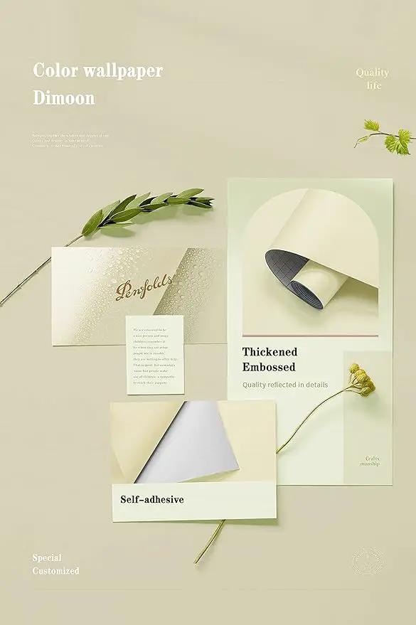 Dimoon 236''x17.7'' Beige Peel and Stick Wallpaper Contact Paper Modern Self Adhesive Wall Paper Removable Renter Friendly Textured Solid Color Shelf Cabinet Vinyl Roll (236''x17.7'',Beige) by GreenHaven Gardens