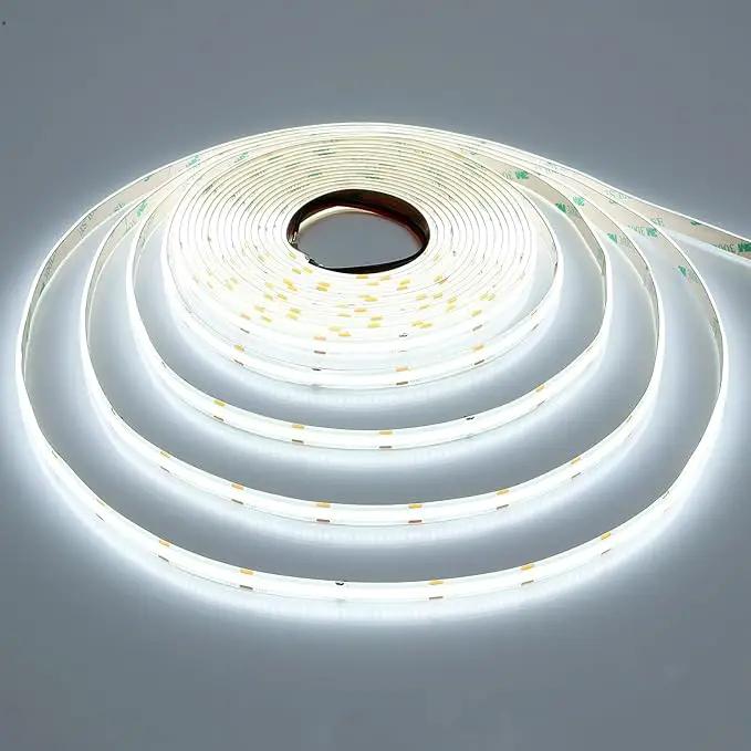 10M/32.8ft 24V COB LED Strip Light Waterproof IP65 Cool White 6000K Uniform Glow 3840LEDs CRI 93+ Flexible LED Tape Lights for DIY Cabinet Bedroom Kitchen Home Decor(No Power Supply) by GreenHaven Gardens