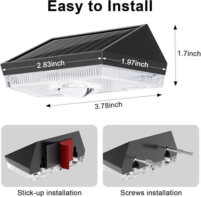 Ellasay Solar Fence Lights Outdoor: IP65 Waterproof RGB Solar Powered with 10 Lighting Modes - Led Lens Wall Decor for Garden Deck Patio Backyard Balcony 12 Pack by GreenHaven Gardens