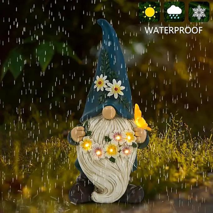 DKJOCKY Funny Garden Gnomes Gifts for Women, Solar Gnomes Decorations for Yard, Garden Oranments Outdoor Gardening Birthday Gifts for Women Mom Grandma Wife by GreenHaven Gardens