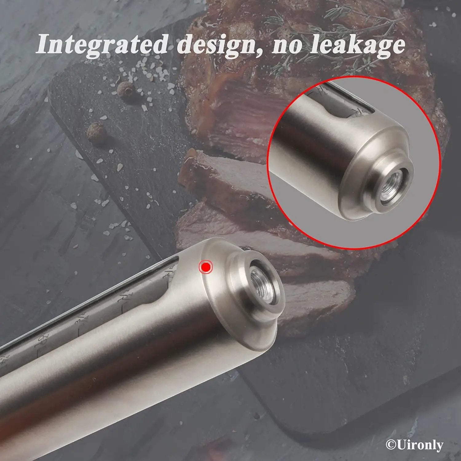 Meat Injector BBQ Injection Kit, Marinade Cajun Seasoning Flavor Syringe Injector for Cooking Grill Smoker Barbecue in Chicken Turkey Beef with 3 Syringe Needles, User Manual, E-Book by GreenHaven Gardens