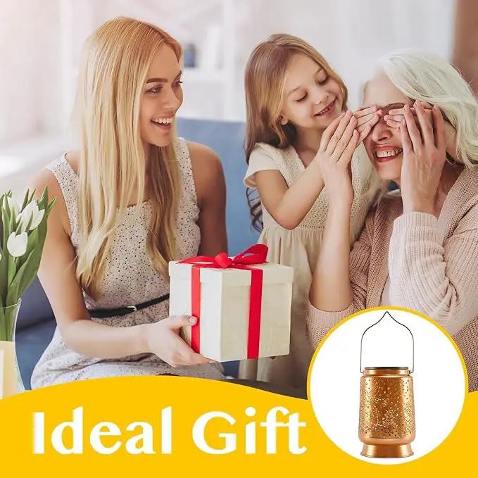 Hummingbird Solar Lanterns Outdoor Waterproof Large Metal Hanging Lantern with 2000mAh Battery, Solar-Powered Garden Lights Decor for Yard, Patio, Backyard - Birthday Gift for Women, Mom, Grandma by GreenHaven Gardens