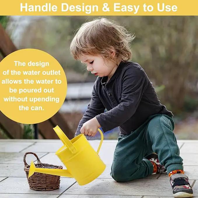 Finderomend Metal Watering Can 1.5L/51oz, Iron Art for Outdoor Plants, Yellow by GreenHaven Gardens