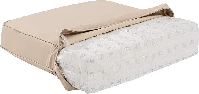 Classic Accessories Montlake Water-Resistant 19 x 20 x 4 Inch Patio Lounge Back Cushion, Antique Beige, Outdoor Loveseat Cushions by GreenHaven Gardens