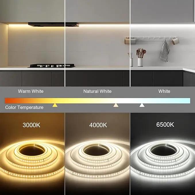 AIMENGTE Plug in LED Strip Lights for House, Led Lighting for Garden Yard Lawn Under Cabinet Patio Wardrobe Backyard, AC 110V, 240LEDs, 3000k LED Rope Lights (6.6ft, Warm White) by GreenHaven Gardens