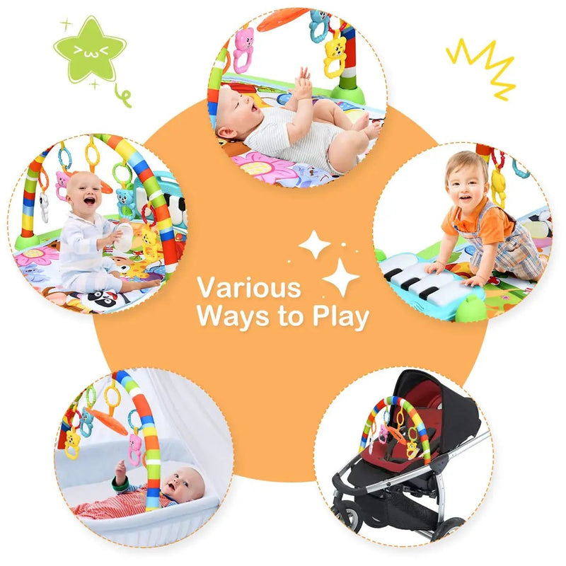 Baby Kick and Play Piano Gym Activity Play Mat by DirectDeals