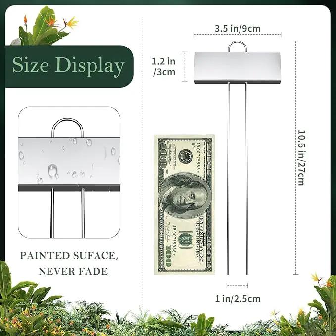 30 Pack Metal Plant Labels for Outdoor Garden Waterproof Plant Markers, Labels Garden Markers for Seedlings Herbs Vegetable Greenhouse Gifts, with Pen by GreenHaven Gardens
