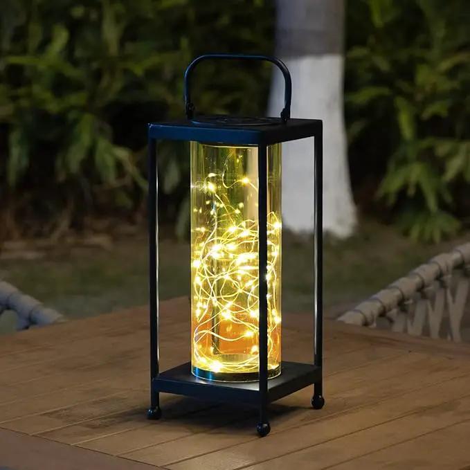 Solar Lanterns Outdoor Hanging - Solar Table Lights Waterproof Landscape Lights - Fairy Lights with 36 Warm White LED Designs for Outdoor Tabletop Patio Garden Yard and Pathway Decoration(1 Pack) by GreenHaven Gardens