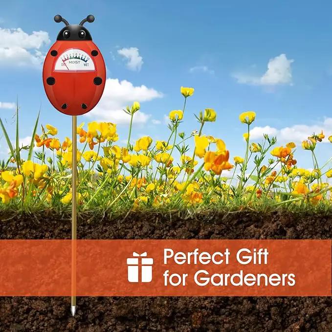 Soil Moisture Meter, Plants Moisture Meter, Gardening Tool Kits for Plant Care, Plant Water Monitor for Garden, Farm, Lawn Indoor & Outdoor Use, No Batteries Required by GreenHaven Gardens