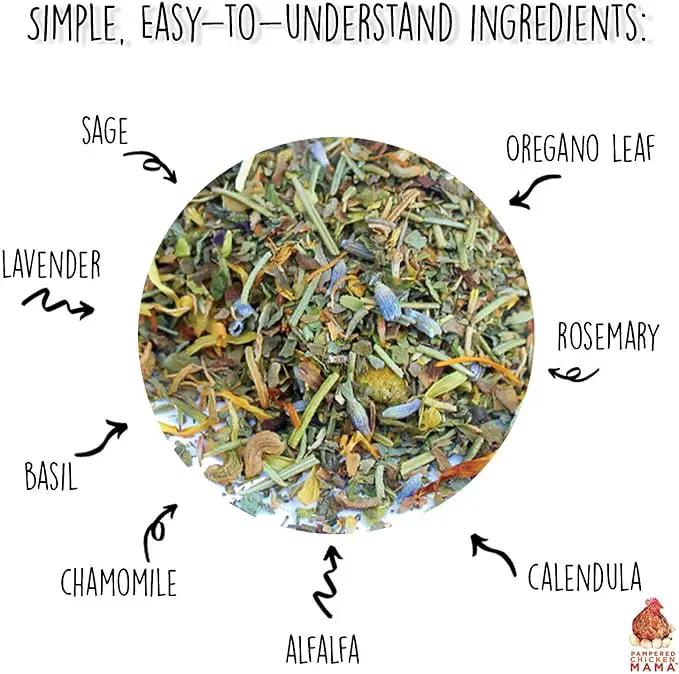 Pampered Chicken Mama Floral Nesting Herbs for Chickens (16 Ounces/1 Pound) | Relaxation Blend for Chick Brooder Box, Chicken Coop Bedding | Scent of Spring by GreenHaven Gardens