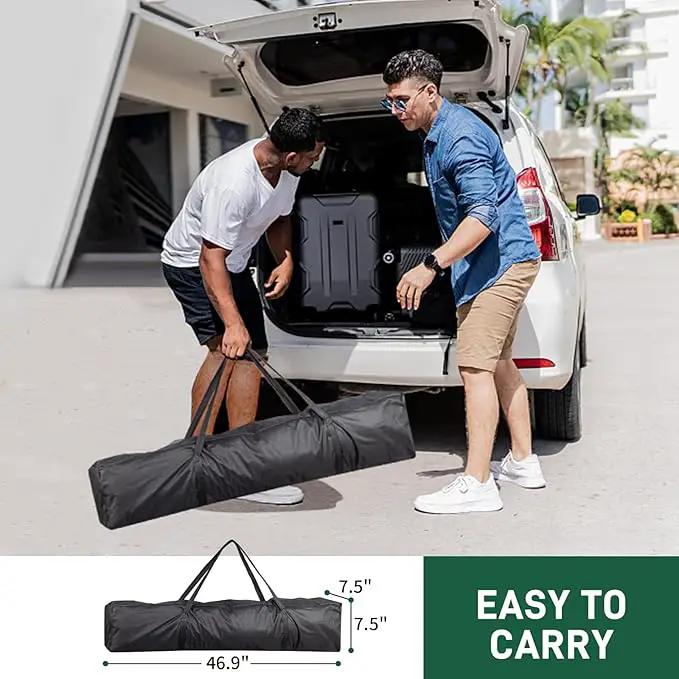 Outvita 6.5x6.5ft Pop Up Canopy Tent, Outdoor Instant Shelter Folding Canopy with 4 Side Walls and Carry Bag for Commercial Events, Party, Backyard BBQ, Camping White by GreenHaven Gardens